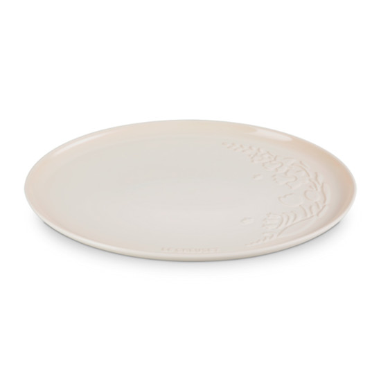 Imagem BANDEJA OVAL DE SERVIR MERINGUE JARDIM DECERÂMICA 2X35X27CM - LE CREUSET