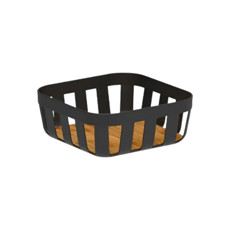 Imagem de CESTO DE PÃO LINHA LUME DE POLIPROPILENO E BAMBU 9,25X24X24CM - OU - Martiplast Industria E Comercio De Plast