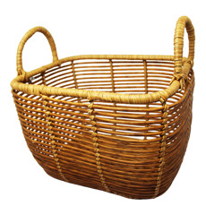 Imagem de CESTA DECORATIVA DE TRAMA SINTÉTICA MARROM 20X29X250,9CM - CROSS - Cross Comercial Ltda