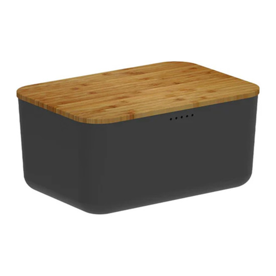 Imagem PORTA PÃO COM TAMPA DE BAMBU LINHA LUME 18X33,5X33,5CM - OU 