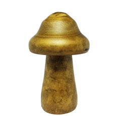 Imagem de COGUMELO DECORATIVO DE MADERIA 20X14X14CM - LUCATTI  - Lucatti Artes E Decoracoes Ltda