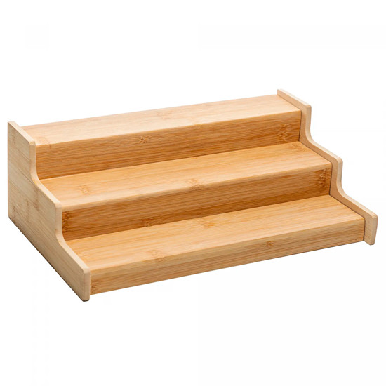 Imagem ORGANIZADOR EXTESÍVEL PARA TEMPEROS NATURE 56,5CM X 19,5CM X 10,5CM DE BAMBU - LYOR