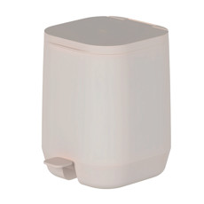 Imagem de LIXEIRA DE PEDAL AURA 6 LITROS BEGE DE POLIPROPILENO 26,5X25X20CM - OU - Martiplast Industria E Comercio De Plast