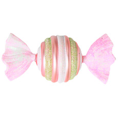 Imagem de BOMBOM NATALINO DECORATIVO ROSA 8CM - DINATALE - Dinatale Import Ltda