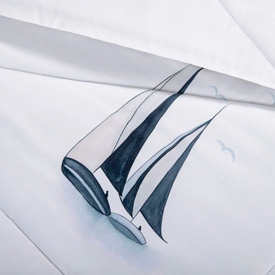 Imagem EDREDOM CASAL INFANTIL 300 FIOS 100% ALGODÃO EGÍPCIO VELEIRO - TRUSSARDI