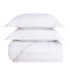 Imagem de COLCHA COM PORTA TRAVESSEIROS KING 300 FIOS 100% ALGODÃO DANTE BRANCO - TRUSSARDI - Karsten S.A 