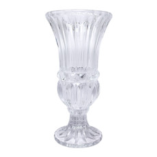 Imagem de VASO DECORATIVO DE VIDRO COM PÉ 29X15X15CM - DELISOGA - Dayhome Comercial Ltda