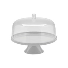 Imagem de BOLEIRA BRANCA FESTA COM PÉ LINHA BREAK 25,5X31,5X31,5CM - OU - Martiplast Industria E Comercio De Plast