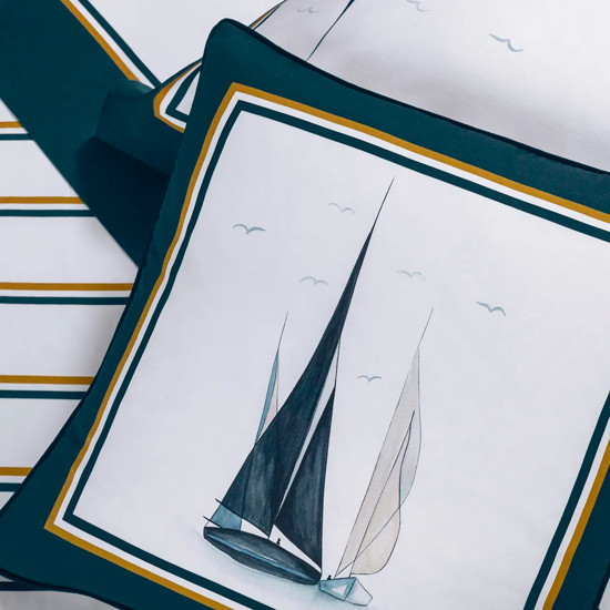 Imagem ALMOFADA 300 FIOS DE ALGODÃO VELEIRO 45CM X 45CM - TRUSSARDI