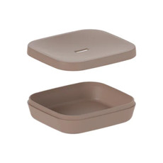 Imagem de SABONETEIRA AURA MARROM DE POLIESTIRENO 3X11X10CM - OU - Martiplast Industria E Comercio De Plast