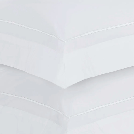 Imagem JOGO DE CAMA QUEEN 200 FIOS DE ALGODÃO FIESOLE BRANCO - TRUSSARDI