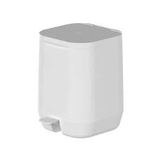 Imagem de LIXEIRA DE PEDAL AURA 6 LITROS BRANCA DE POLIPROPILENO 26,5X25X20CM - OU - Martiplast Industria E Comercio De Plast