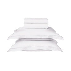 Imagem de JOGO DE CAMA QUEEN 300 FIOS CETIM 100% ALGODÃO EGÍPCIO GALIENO BRANCO - TRUSSARDI - Karsten S.A 