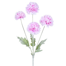 Imagem de HASTE DECORATIVA DE CRISÂNTEMO FLOCADO LAVANDA DE PLÁSTICO 60X19CM - GRILLO - Grillo Ltda