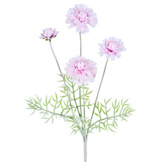 Imagem de HASTE DECORATIVA DE ZINNIA ROSA DE PLÁSTICO MOLDÁVEL 59X15X15CM - GRILLO - Grillo Ltda