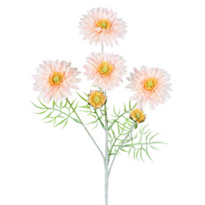 Imagem de HASTE DECORATIVA DE GERBERA SALMÃO DE PLÁSTICO MOLDÁVEL 60X17CM - GRILLO - Grillo Ltda