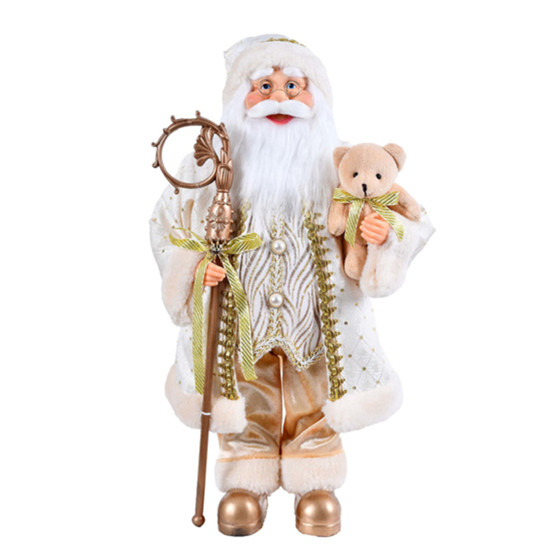 Imagem PAPAI NOEL DECORATIVO DE PLÁSTICO E ALGODÃO 45CM - GRILLO