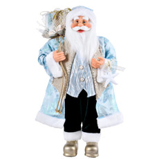 Imagem de PAPAI NOEL DECORATIVO AZUL E DOURADO 60CM - GRILLO - Grillo Ltda