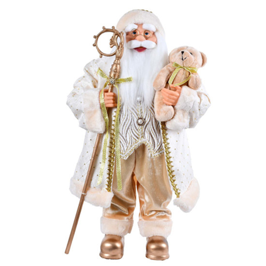 Imagem PAPAI NOEL DECORATIVO DE PLÁSTICO E ALGODÃO 60CM - GRILLO