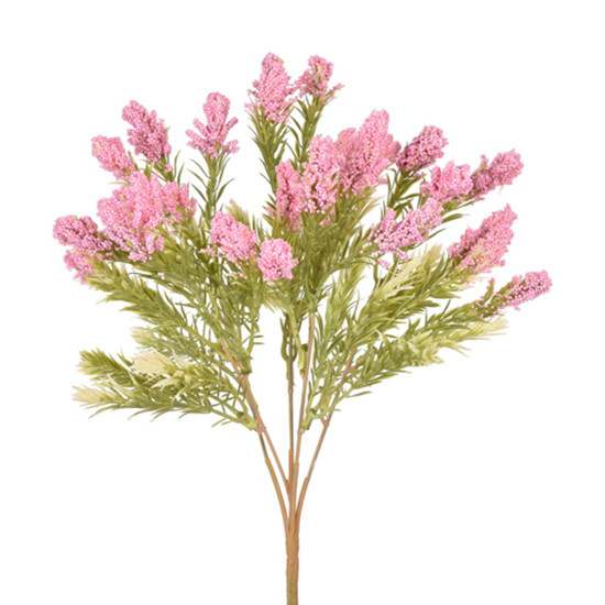 Imagem BUQUÊ DECORATIVO DE MINI GYPSO ROSA DE PLÁSTICO MOLDÁVEL 32X11CM - GRILLO