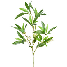 Imagem de HASTE DECORATIVA DE FOLHAS DO CAMPO DE PLÁSTICO MOLDÁVEL 80X20CM - GRILLO - Grillo Ltda