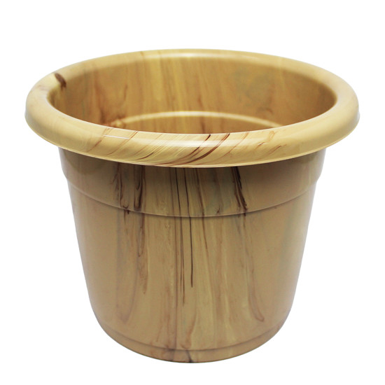 Imagem VASO PARA PLANTA BEGE TRAVERTINO DE POLIPROPILENO 18X22X22CM - ATACAPLAST