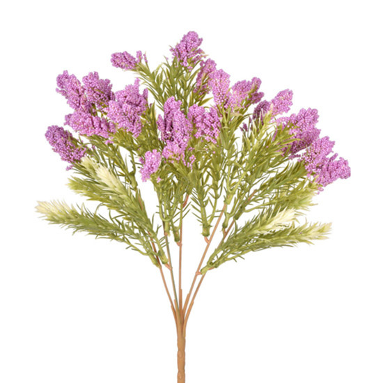 Imagem BUQUÊ DECORATIVO DE MINI GYPSO LAVANDA DE PLÁSTICO MOLDÁVEL 32X11CM - GRILLO