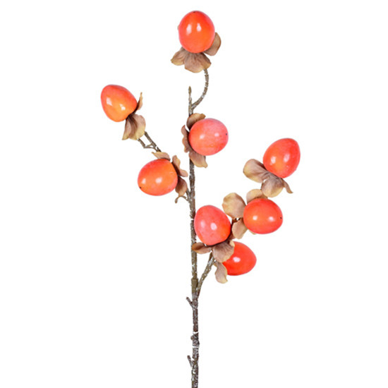 Imagem HASTE MOLDÁVEL DECORATIVA DE CAQUI LARANJA 53CM - GRILLO