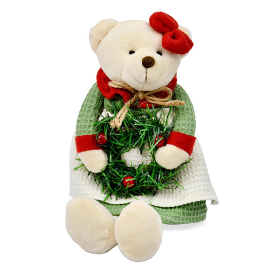 Imagem URSO NATALINO DE PELÚCIA 27X12X6CM - GRILLO